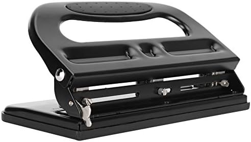 3 Hole Punch Adjustable Desktop Hole Puncher Paper Hole Punching Machine, Paper Document Book Voucher Hole Puncher