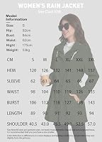 ATLASLAVA Regenjacke Damen Leicht mit Kapuze Mittellang Elegant – Ansicht 4