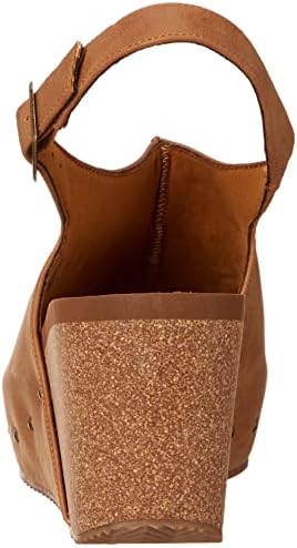 VOLATILE Women's Wedge Ankle Strap Sandal, TAN, 10 | Image 2