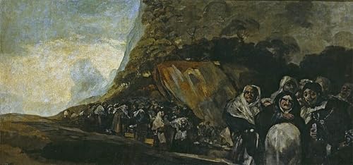 Impressions d'art mural Procession du Saint Office Goya affiche vintage premium