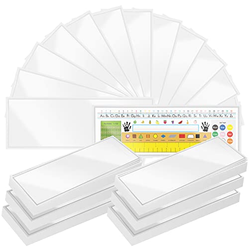Bolsillo autoadhesivo para placa de nombre de 13.4 x 4.7 pulgadas ideal para aulas modernas