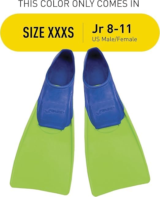 FINIS Long Floating Swim Training Fins for Kids - Improves Kick Technique & Body Position