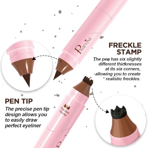 Delineador de gel dual con sello de pecas, marrón miniatura 3