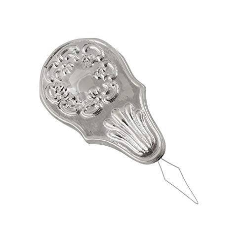 Needle Threader - 925 Sterling Silver - Sewing Antique Replica Embossed Tool New