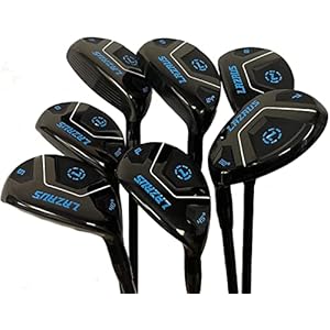 LAZRUS GOLF Premium Hybrid Golf Clubs for Men – 2,3,4,5,6,7,8,9,PW Right Hand & Left Hand Single Club, Graphite Shafts, Regular Flex
