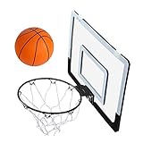 Duradera Material: caja de PVC transparente de plástico tablero + acero sólido de baloncesto + Red de nylon.