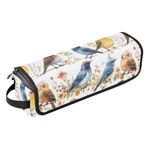 Bolsa de viaje para herramientas de cabello con tapete resistente al calor y accesorios removibles organizador para planchas, rizadores y secador miniatura 1