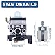 AUMEL Vergaser Luftfilterdeckelgehäuse Dichtung Kit für Honda GX25 GX25NT HHT25S Motor des Rasenmähermotors 17231-Z0H-010 ersetzen