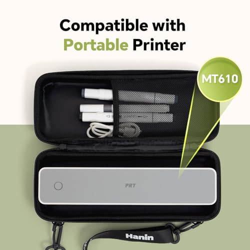 Image of PRT Portable Carrying Case, Compatible iDPRT /HPRT MT610 Portable Thermal Printer, Storage Bag for Thermal Printer and Accessories (Case Only), Black