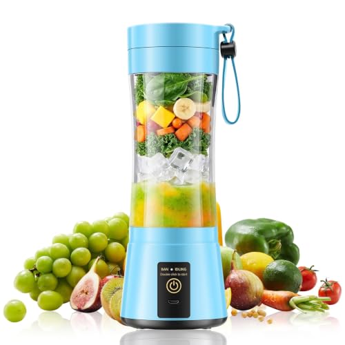 Image of Mini Personal Size Portable Blender - 380ml Small Blender Make Smoothies