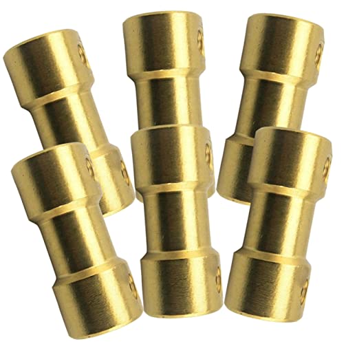 KICHOUSE Model Boat Car Airplane Flexible Coupler 6pcs Copper Motor Shaft Coupling Kit