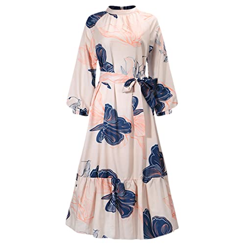 Robe de soirée bohème pour le bureau et les sorties en rose