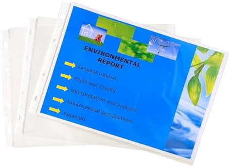 Jot 11-Hole Clear Plastic Sheet Protectors, 16-ct. Pack - View #4