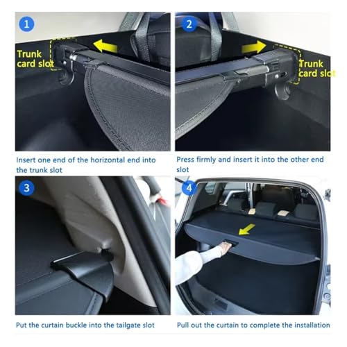 Cache bagages pour VW Tiguan Allspace en toile rétractable