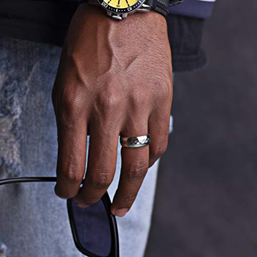 100S JEWELRY Engraved Personalized Infinity Silver Tungsten Rings For Men Women Wedding Band Promise Engagement Sizes 6-162