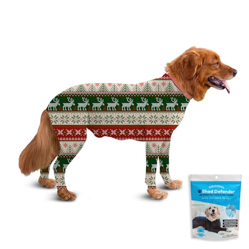 Image of Shed Defender Original Dog Onesie for Shedding Control - Seen on Shark Tank, Lightweight Breathable Dog Suit, Bodysuit for Dogs, Recovery Suit, Anxiety Relief, Full Coverage, Easy On /Off, Dog Jumpsuit