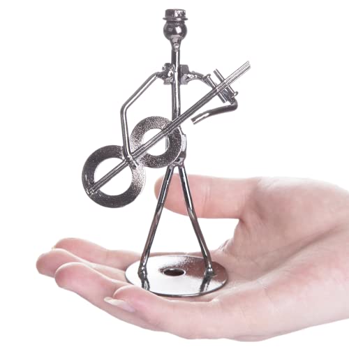 Berry President 5.0" Home Decor Cast Iron Wires And Screws Statue/Figurine (Guitar Player) #TOP2