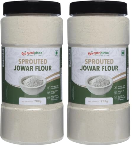 Image of Nutriplato-enriching lives Sprouted Jowar Flour, 700g (Pack of 2)