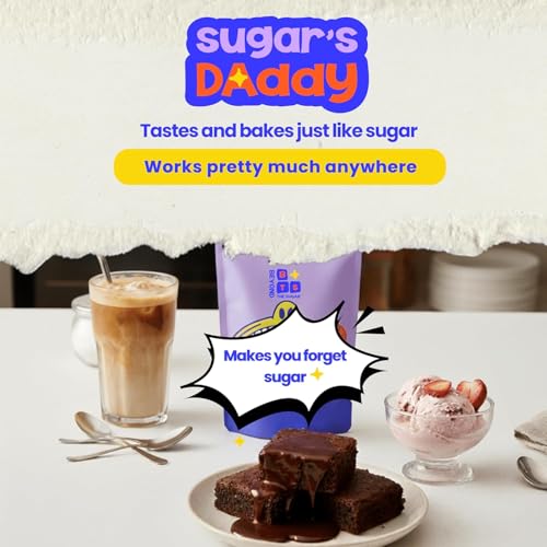 Image of Beyond The Sugar Monkfruit Super Sweetener Powder | Monk Fruit and Allulose | No Erythritol | 0 Glycemic Index, 0 Calories | Keto & Diabetic Friendly | 300GM