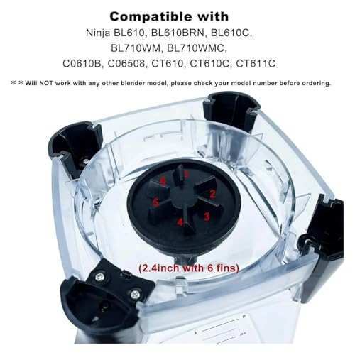 Repuesto Base Inferior para Licuadora Ninja 72OZ BL610 BL660 BN750 miniatura 2