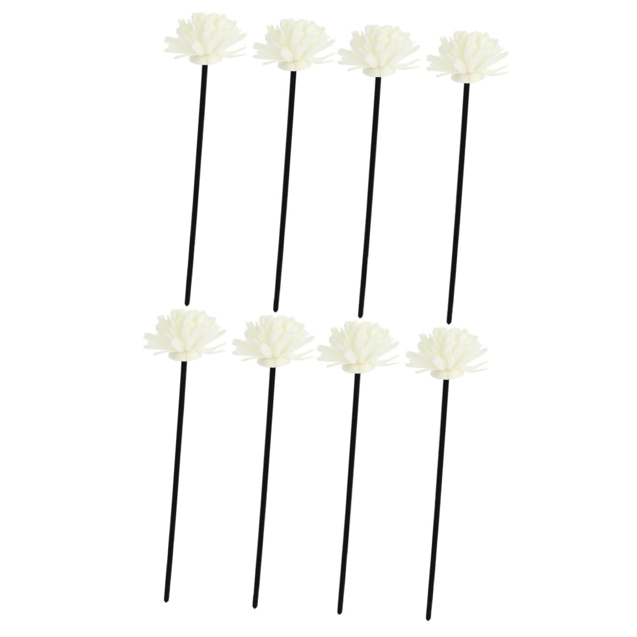 HOOTNEE 8pcs Diffuser Flower Sticks Natural Rattan Volatile Sticks for Essential Oils for Home Fragrance Living Room Bedroom Office and Spa Decor