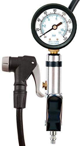 CycloSpirit Universal Bicycle Tire Inflator Gauge with Auto-Select Valve Type