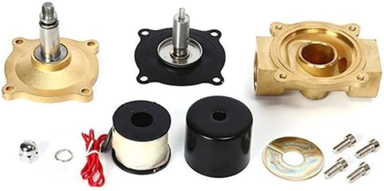 Électrovanne électrique N/C vanne pneumatique eau huile air DC 24V DN8 1/4 - 6