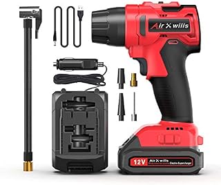 AirXwills Tire Inflator Air Compressor Pump with Digital Gauge 120 Psi Portable Cordless