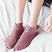 Fashion Lace Warmer Socks for Women, Cozy Non-Slip Ankle Socks with Lace Trim, Cute Ruffle Short Sock for Autumn Winter (5PCS-A)