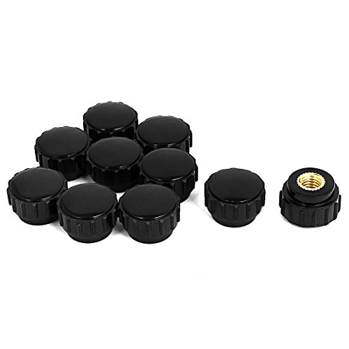 Aexit M6 Female Thread 18mm Head Dia Knurled Plastic Thumbscrew Grip Knob 10pcs (2140f724460ce45f9a59c0a8bda5d0fa)