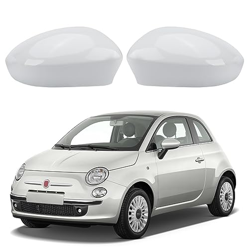 Capuchon de rétroviseur blanc pour Fiat 500 et Grande Punto coque extérieure de remplacement