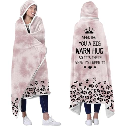 SUOPDH Friendship Gifts for Women, Get Well Soon Gifts for Women, Thinking of You Gifts, Hug Wearable Blanket Christmas Birthday Gifts for Friends Sister Mom Wife