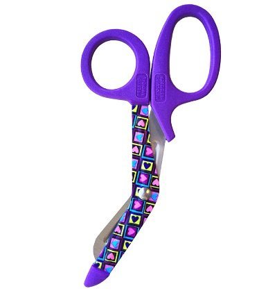 Prestige Medical 5.5" StyleMate Utility Scissor (Four Square Hearts)