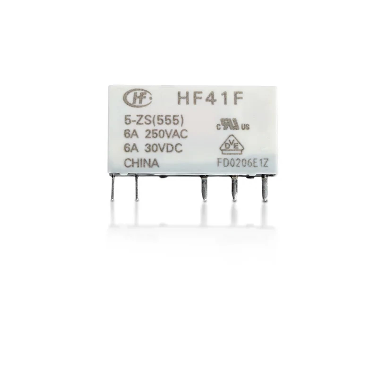 Relais mince HF41F 6A commutation haute performance 5 broches - 7
