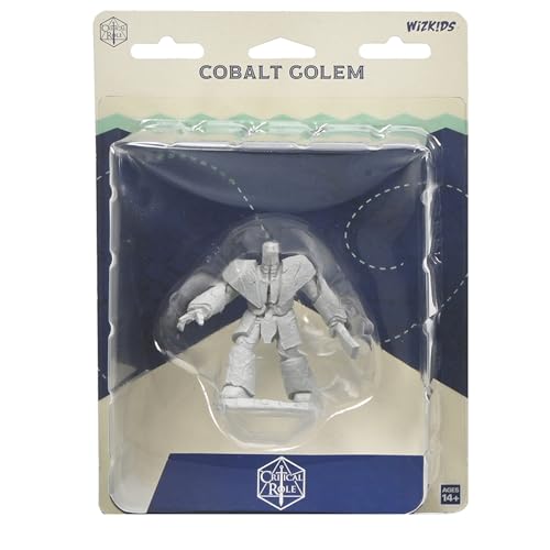 Wizkids miniatures de golem de cobalt en plastique haute définition pour collectionneurs