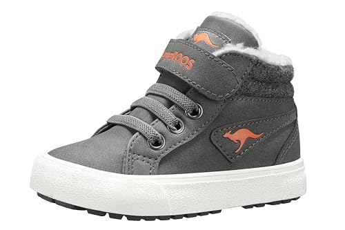 KangaROOS Unisex Kinder K-Ten Kangu Sneaker, Steel Grey Flame, 28...