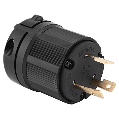 NEMa L5 30P 30 Amp 125 V, Enchufe Macho de Bloqueo por Giro EE. UU. 3 Polos de Grado Industrial a Tierra 3 Clavijas Enchufe del Generador de Energía Cover
