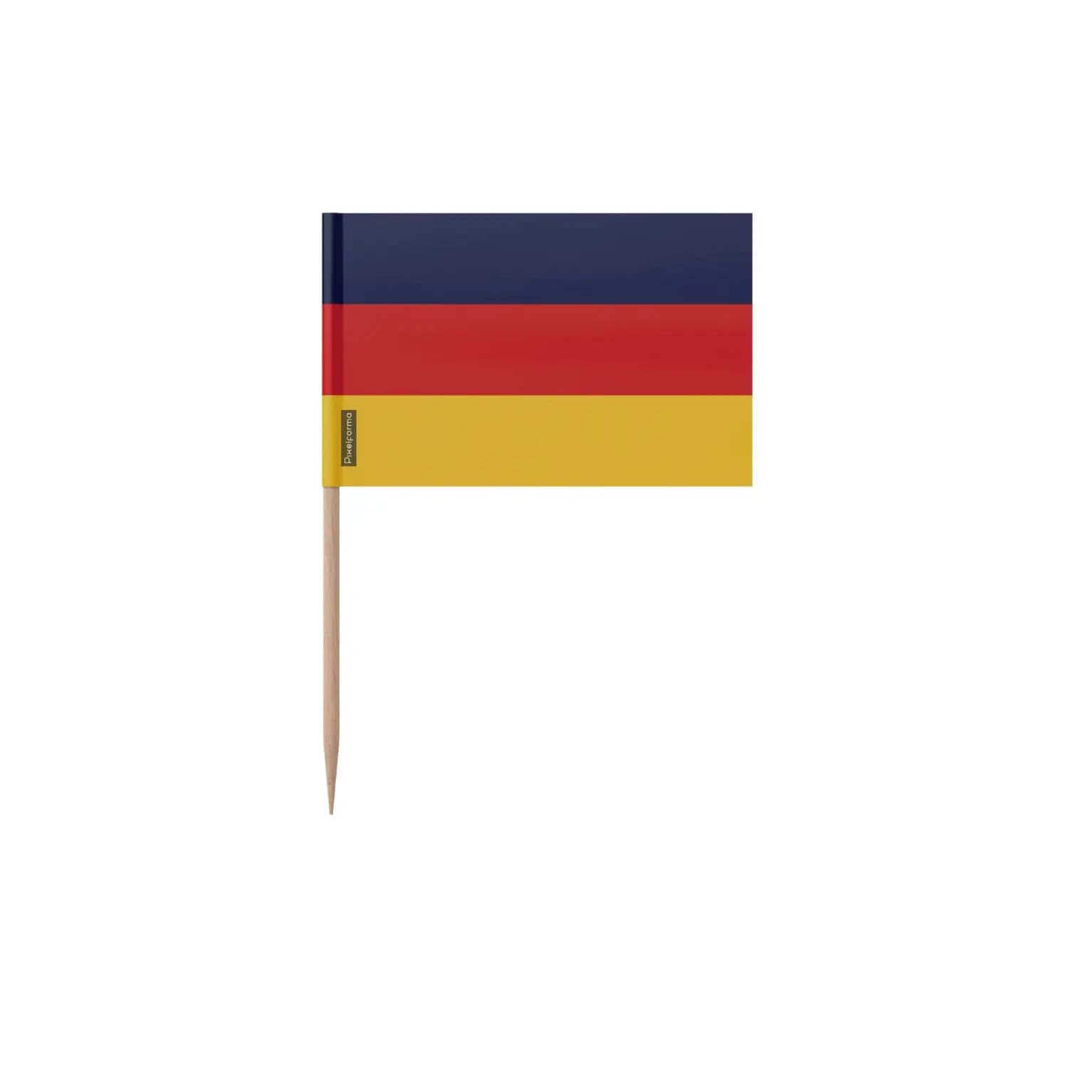 Cure-Dents Drapeau Allemagne 12cm en lot de 100 pour la décoration de buffet et de cocktail
