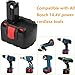 Hanaix 3.5Ah for Bosch 14.4V Battery BAT040 BAT038 BAT041 BAT140 BAT159 BAT048 BAT100 BAT119 BH984 BPT1041 2607335275 2607335533 2607335534 2607335264 2607335685 2607335711 (Ni-MH Battery)