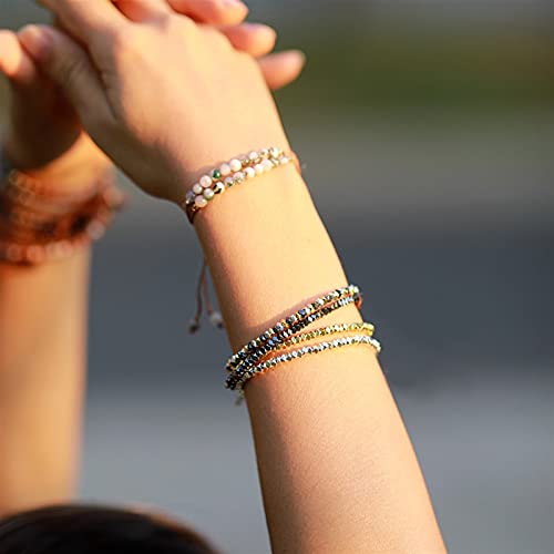 Bracelet en pierre naturelle pour femmes à porter au quotidien : bijou bohème - 3