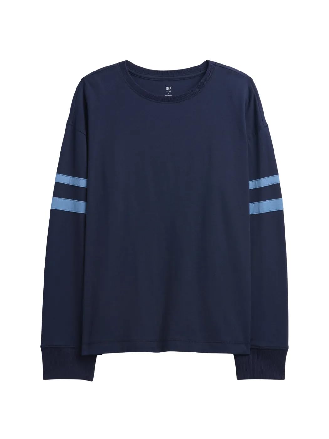 

                                                    GAP Boys Long Sleeve Crewneck Tee Navy Uniform M