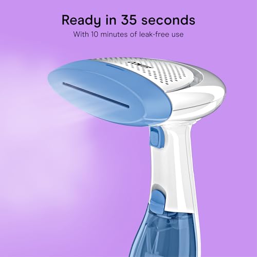 Image of Conair Handheld Garment Steamer for Clothes, ExtremeSteam 1200W, Portable Handheld Design,White /Blue
