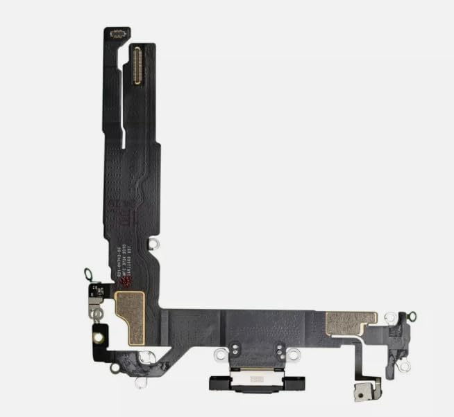 Replacement Flex Cable Charge Port for iPhone 16 6.1 inch Black
