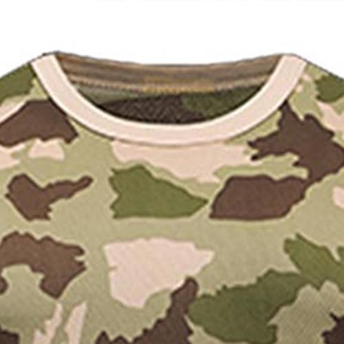 Camiseta militar táctica para hombre con estampado de camuflaje, camisetas de té, camisetas de manga corta con estampado de camuflaje, camiseta de manga corta, camiseta ligera, cómoda, O, M
