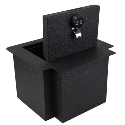 Center Console Safe Gun Safe, WASAI Premium Console Gun Vault Lockbox Compatible with Chevrolet Suburban, Tahoe & GMC Yukon 2021-2026. NOT Fit Electronic Sliding Console, 4-Digit Combination Lock.