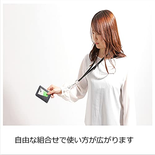 リールキーホルダー リール ストラップ ナスカン付 二重リング付 鍵 チェーン 強力 丈夫 ワイヤー 伸びる 3個 7枚目