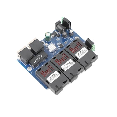 Convertisseur de média fibre optique 2 RJ45 vers 3 SC carte PCBA 100M