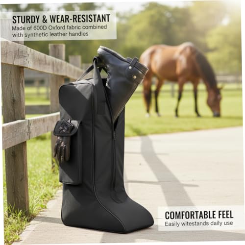 Bolsa de almacenamiento para botas de equitación con vaquero protector de equipo 6