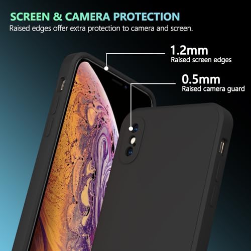 Image of for iPhone Xs Case Black, Scratch Resistant with Soft Touch, Slim Thin Phone Cover for iPhone X 5.8 inch