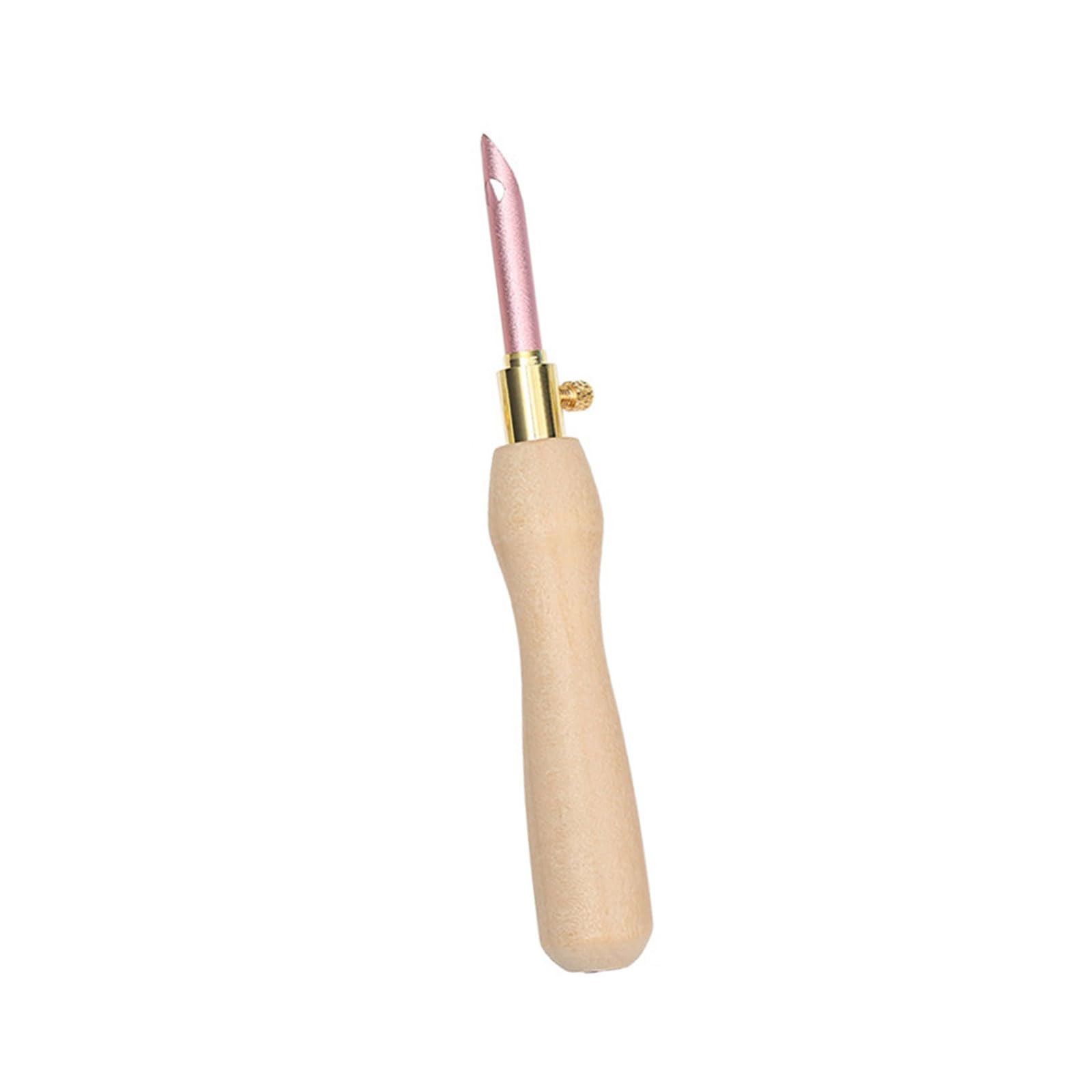Buxuaaaa Punching Needle Embroidery Pen Wood Handle Embroidery Pen Adjustable Punching Needle for Beginner Fashionable